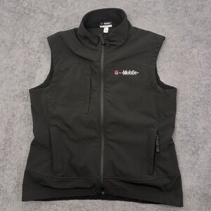 t mobile vest jacket mens size large utility workwear uniform black color
